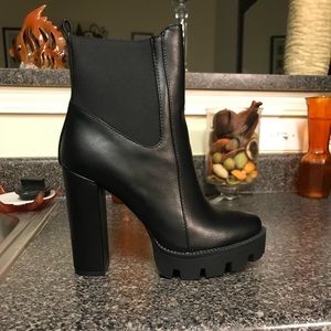 Black biker boots